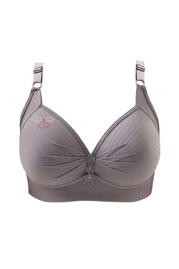 Women's Plus Size Bras,Jelly Bra,Breathable Cup Wireless Bra Comfortable Push Up Support Lightly Lined Seamless Everyday Bra Women Underwear