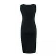 thumbnail image 1 of QNANSPI Women's Short Sleeve Maternity Dress,Ruched Maternity Dress,Solid Color Maternity Bodycon Dress Sleeveless Round Neck Pencil Pregnancy Gown, 1 of 4