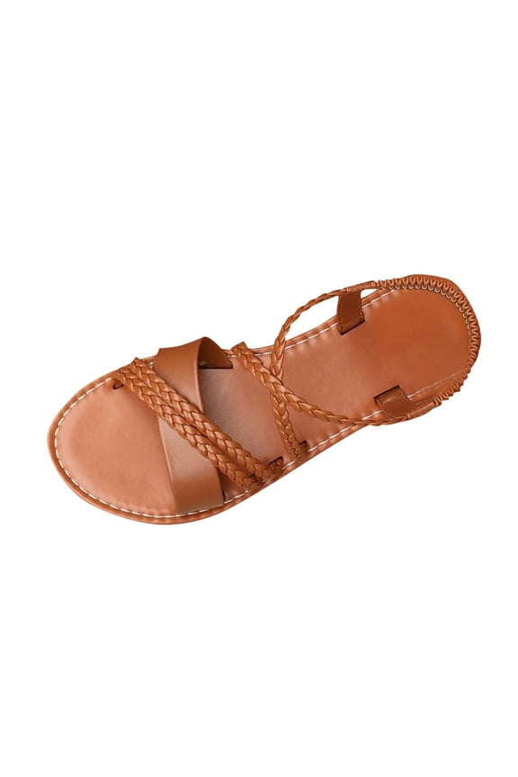 Women's Wedge Heel Shoes, Summer Casual Footwear for Women, Women Woven Open Toe Breathable Outdoor Beach Footwear For Summer Shoes