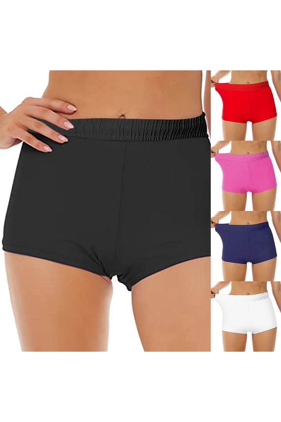 Womens Swim Shorts, Swim Bottoms for Women, Womens String Detail Bikini Bottoms for Swim and Beach