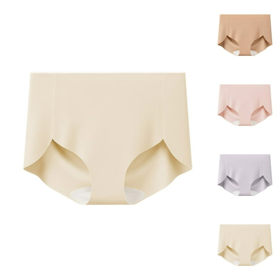 QNANSPI Womens Underwear Briefs, Underwear for Women, Womens Period Underwear Mid Waist Panties for Ladies Briefs with Pocket