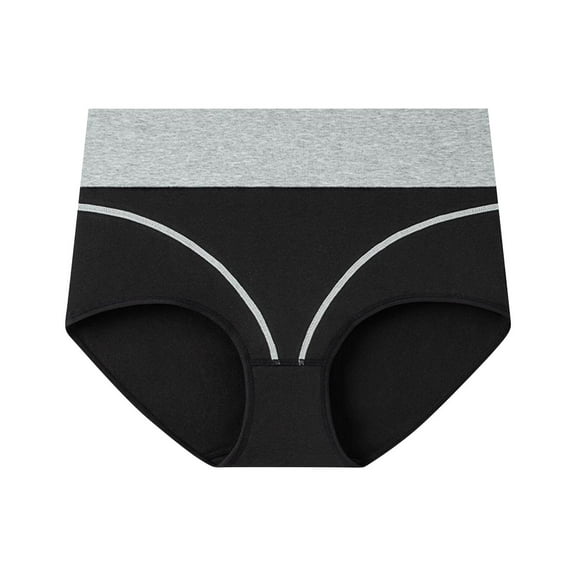 QNANSPI Womens Underwear Briefs, Underwear for Women, Womens Solid Color Mid Waist Safety Shorts Period Panties Breathable Ladies Underwear