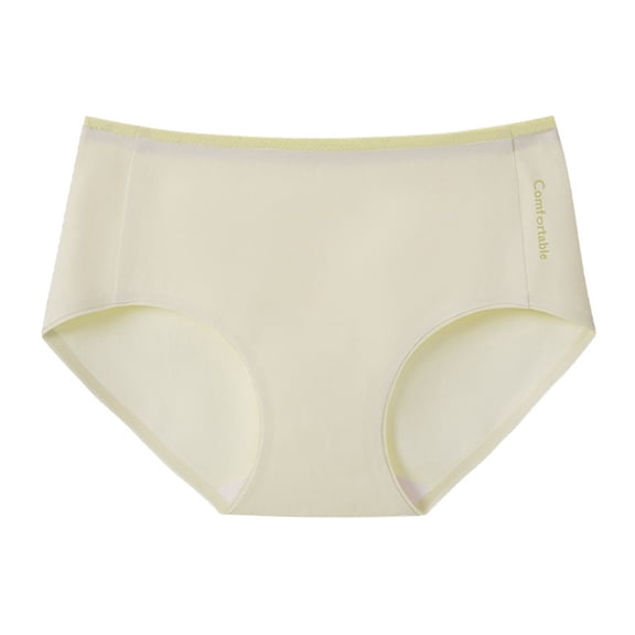 QNANSPI Womens Underwear Briefs, Underwear for Women, Womens Summer Mid Waist Plus Size Gentle Breathable Extended Briefs Panties