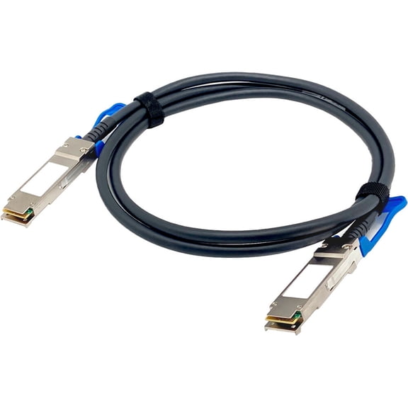 QNAP 4.9' QSFP28 100GbE Twinaxial Direct Attach Cable, Black