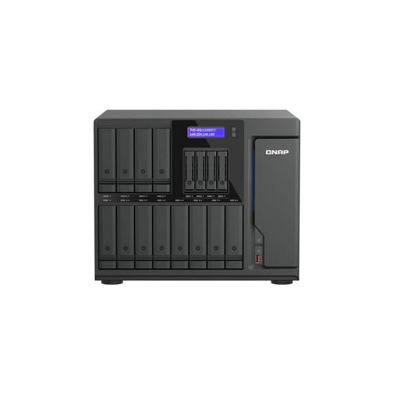 QNAP 16-Bay QuTS hero NAS - Intel Core Ultra 9 285 - 48GB DDR5 - 12x 3.5" SATA 6Gbs + 2x U.2 NVMe PCIe Gen4 x2 slots (TVS-AIH1688ATX-U9-48G-US)5,48G DDR5 ECC