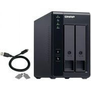 QNAP 2 Bay USB Type-C Direct Attached Storage with Hardware RAID - 2 x HDD Supported - TR002US