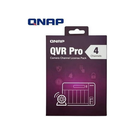 QNAP LIC-SW-QVRPRO-4CH QNAP QVR Pro 4 Channel License (QVR Pro Gold is required)