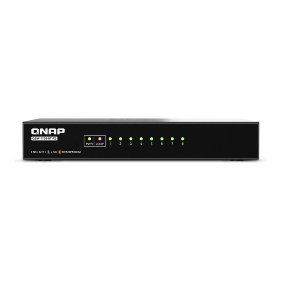 QNAP QSW-1108-8T-R2 - Switch - unmanaged - 8 x 10/100/1000/2.5G - desktop