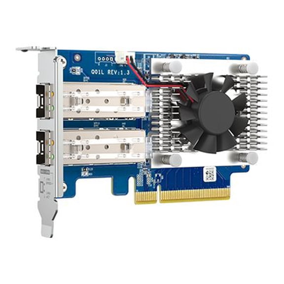 QNAP QXG-10G2SF-NXE - Expansion module - PCIe 3.0 x8 low profile - Gigabit Ethernet / 10 Gigabit SFP+ x 2
