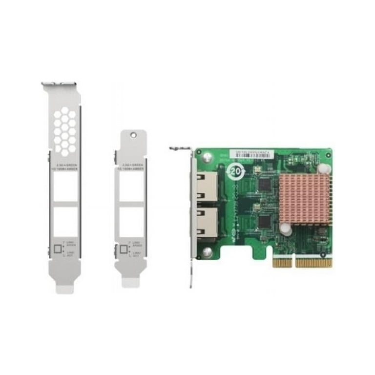 QNAP Electronics Dual Port 2.5GbE 4-Speed Network Card QXG-2G2T 
