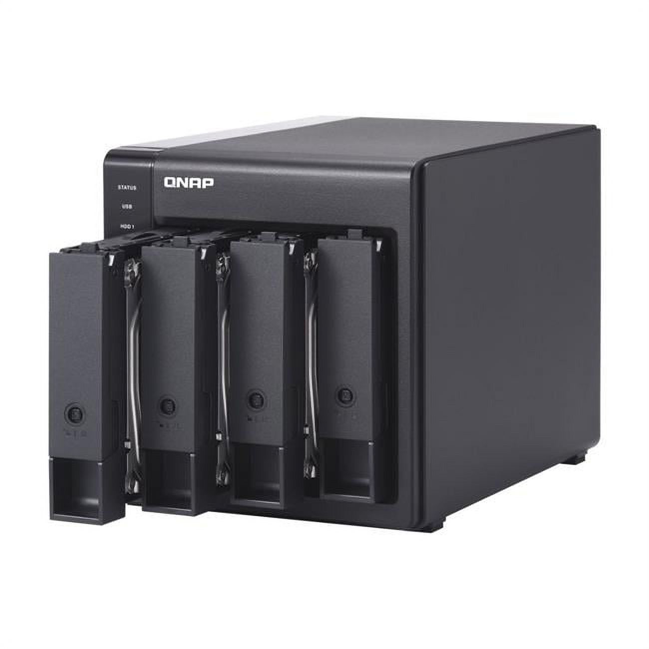 QNAP Systems 4-Bay USB 3.0 Type-C 5Gbps Hardware RAID Enclosure Hard ...