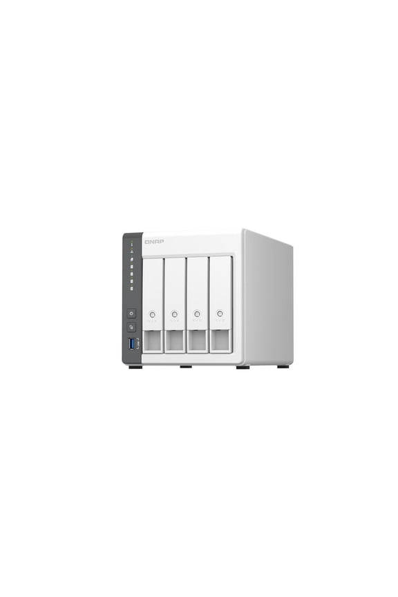 TS-433-4G SAN/NAS Storage System - ARM Cortex A55 Quad-core (4 Core) 2 GHz - 4 x HDD Supported - 0 x HDD Installed - 4 x SSD Supported - 0 x SSD Installed - 4 GB RAM - Serial ATA/600 Controlle...