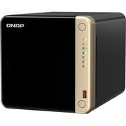 QNAP Turbo NAS TS-464-8G SAN/NAS Storage System - 1 Celeron N5095 Quad-core 4 Core - 4 x HDD Supported - 0 x HDD Installed - 4 x SSD Supported - 0 x SSD Installed - 8 GB RAM DDR4 SDRAM - Serial A...