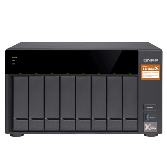 QNAP TS-832X-8G 8 x Total Bays SAN/NAS Storage System - Tower