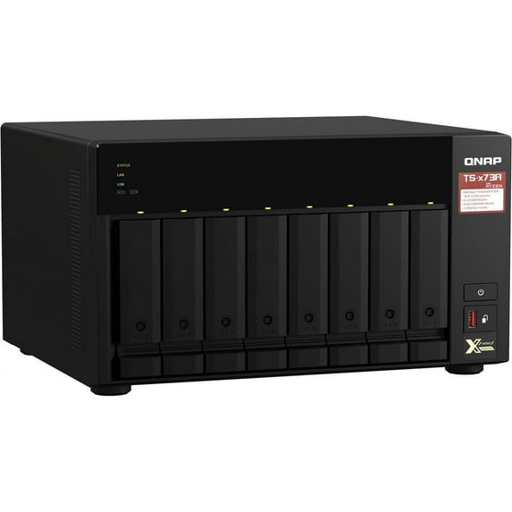 QNAP TS-873A-8G NAS Storage System - AMD Ryzen V1500B Quad-core (4 Core) 2.20 GHz - 8 x HDD Supported - 0 x HDD Installed - 8 x SSD Supported - 0 x SSD Installed - 8 GB RAM DDR4 SDRAM - Serial ATA/600