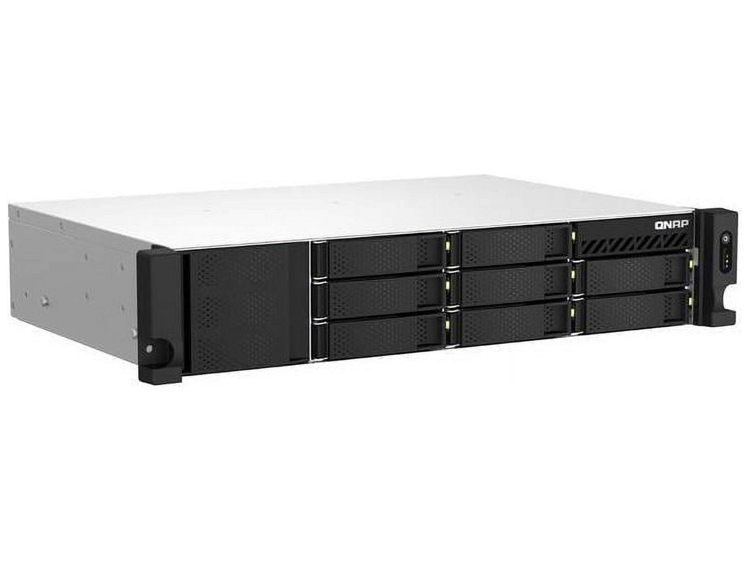QNAP TS-873AEU-RP-4G SAN/NAS Storage System - Ryzen V1500B Quad-core (4 Core) 2.20 GHz - 8 x HDD Supported - 0 x HDD Installed - 8 x SSD Supported - 0 x SSD Installed - 4 GB RAM DDR4 SDRAM - Serial...