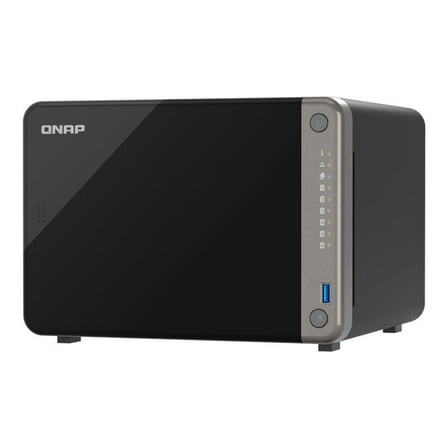 QNAP TS-AI642 6 Bay AI NAS with a Power-efficient ARM Processor and NPU for AI-Powered Video and Image Recognition Applications (Diskless)