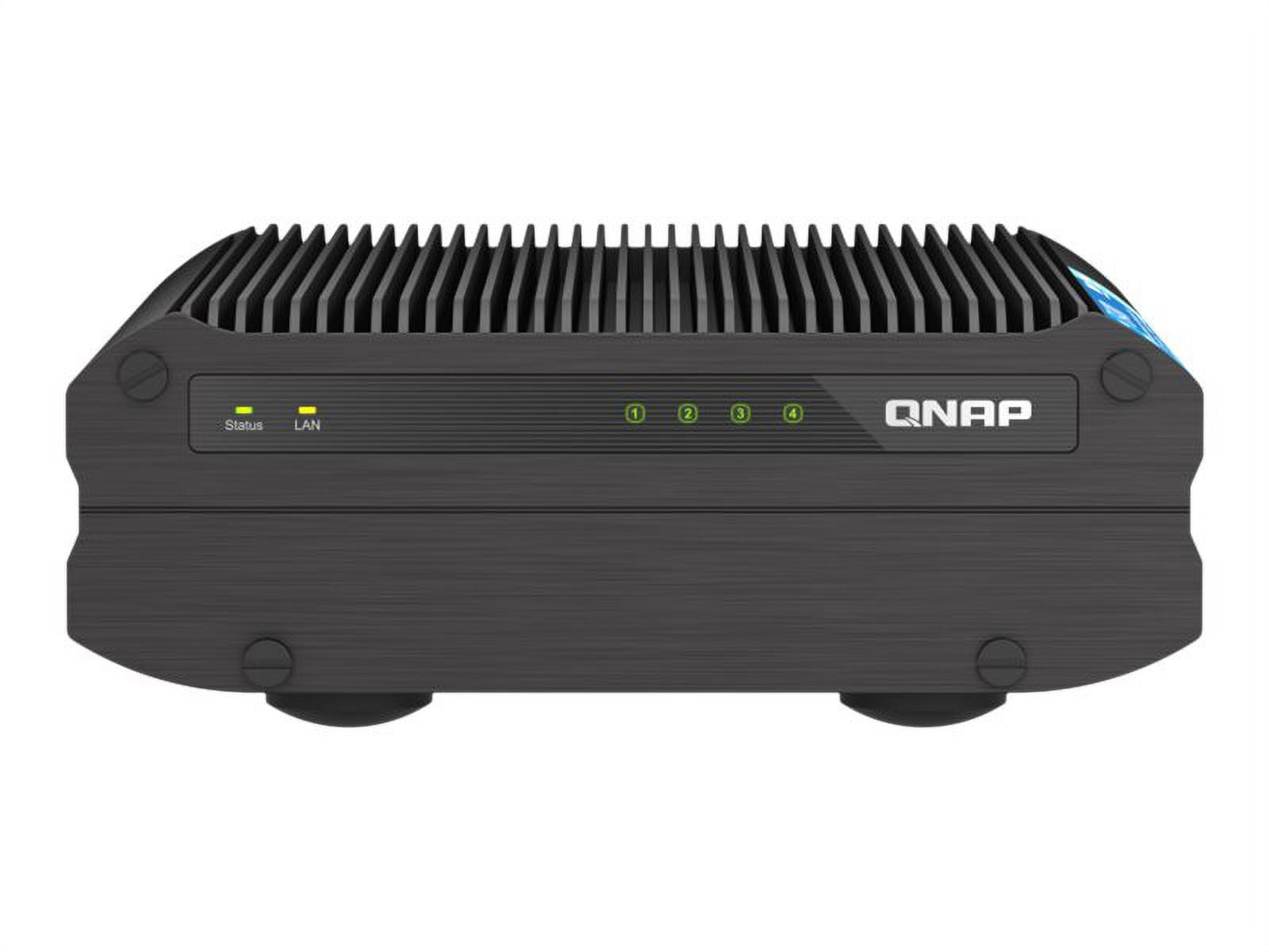 QNAP TS-i410X-8G-US 4 Bay High-Speed fanless Industrial NAS with dual-10GBe, Intel Atom CPU, 8GB DDR4 Memory and 2.5GbE (2.5G/1G/100M) Network Connectivity (Diskless)