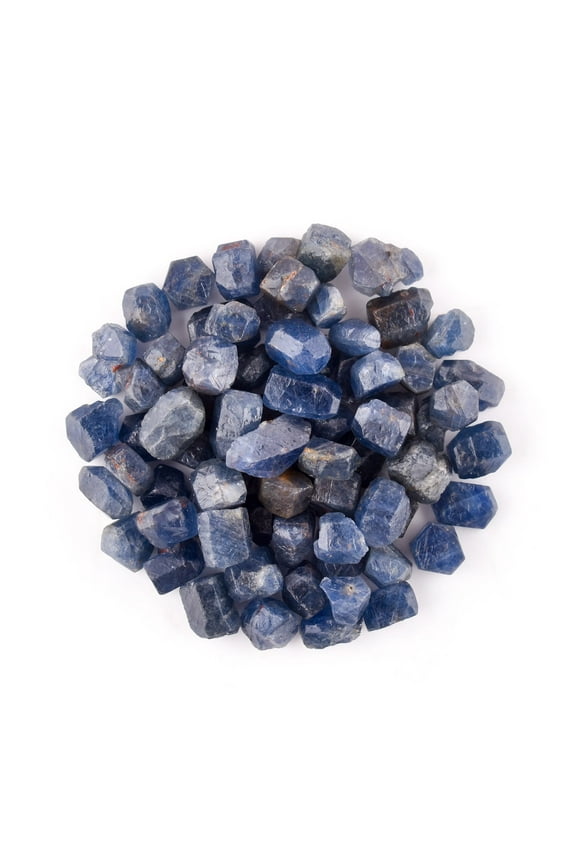 100carats Natural Raw Blue Sapphire Crystal Gemstone, Chakra Healing Crystal, Rough Crystals and Gemstone, Birthstone Crystal for Jewelry Making Supplies, Birthday Gift, DIY Crafts