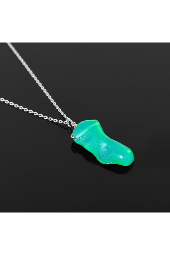 Raw Organic Green Ethiopian Fire Opal Crystal Dainty Pendant Necklace for Women, Handmade Jewelry, Birthstone Healing Crystals, Rhodium Plated 925 Sterling Silver Chain 20", Birthday Gift