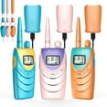 thumbnail image 1 of QNIGLO Kids Walkie Talkies USB Rechargeable, 10-Mile Range, 22 Channels + 99 Subcodes, Lightweight Multi-Color Design, Key Lock & Clear Sound, Perfect Gift for Ages 3-12, 1 of 7
