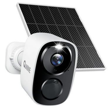 QNINE Solar Security Camera Outdoor Surveillance Camera for Home Security System with Night Vision, PIR Detection, 5G WiFi and Works with Alexa