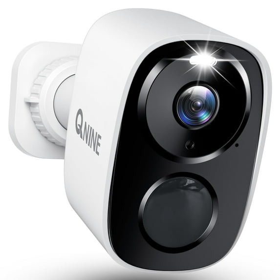 QNINE Wireless Security Camera Outdoor Surveillance Camera for Home Security System with Night Vision, PIR Detection, 5G WiFi and Works with Alexa