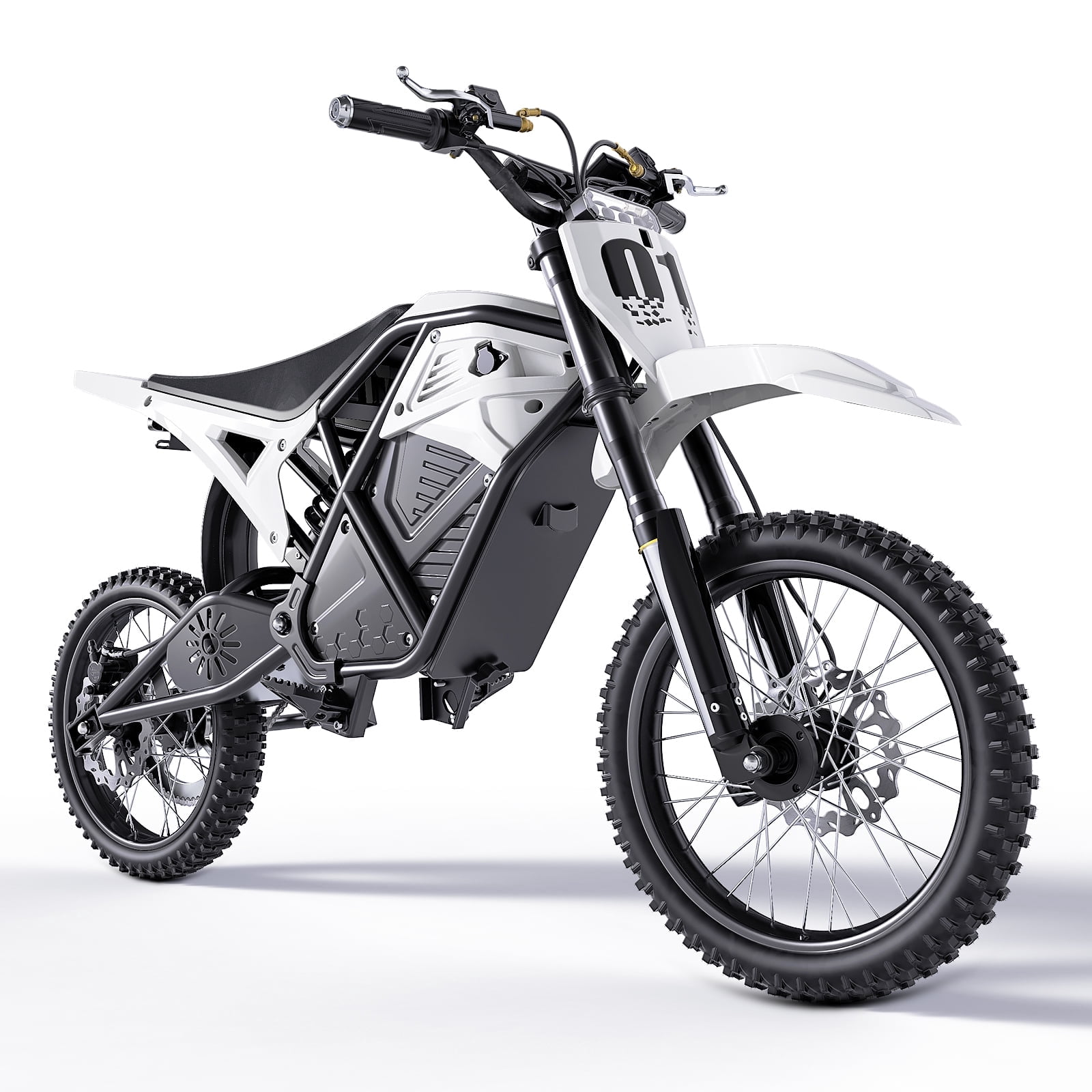 QNUT Electric Dirt Bike for Teens Adults, 3000W 38MPH Electric-Motorcycle Fat Tire with 48V 21Ah Battery E Dirt Bike 200Nm Dual Hydraulic Brakes Full Suspension Off-Road Ebike for 13+ UL2849 Listed