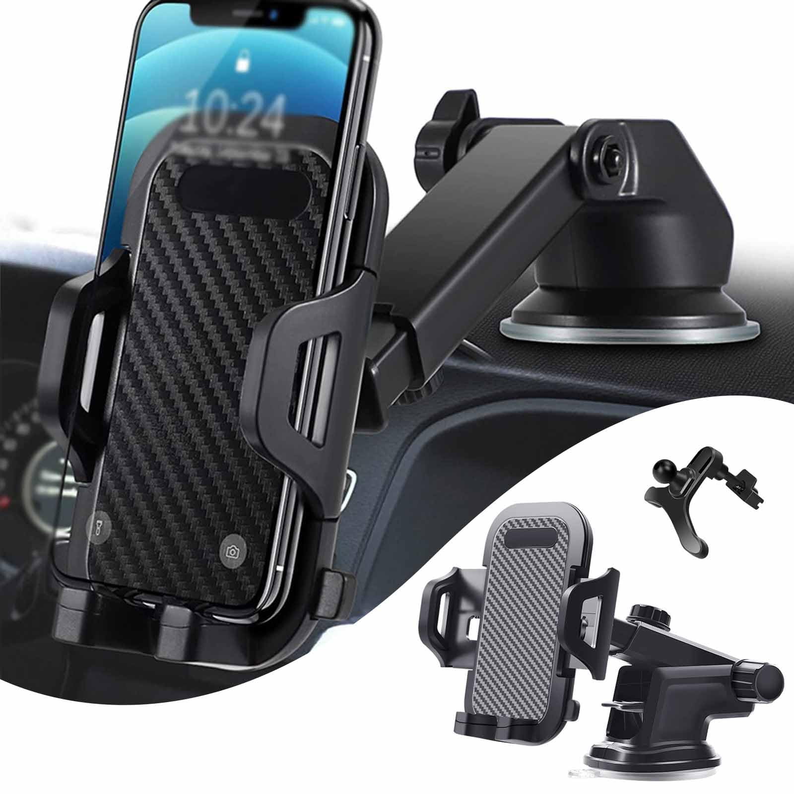 QODOLSI 1 PC Car YPF5 Mobile Phone Holder, 360degree Rotation Multi