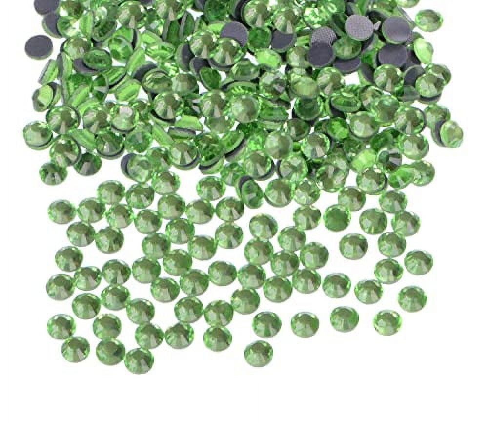 QOGIR 3000 Pieces SS16 Peridot Hotfix Rhinestones for Crafts Clothes Nail Art Diamantes Flatback 4mm Glass Gems Rhinestone