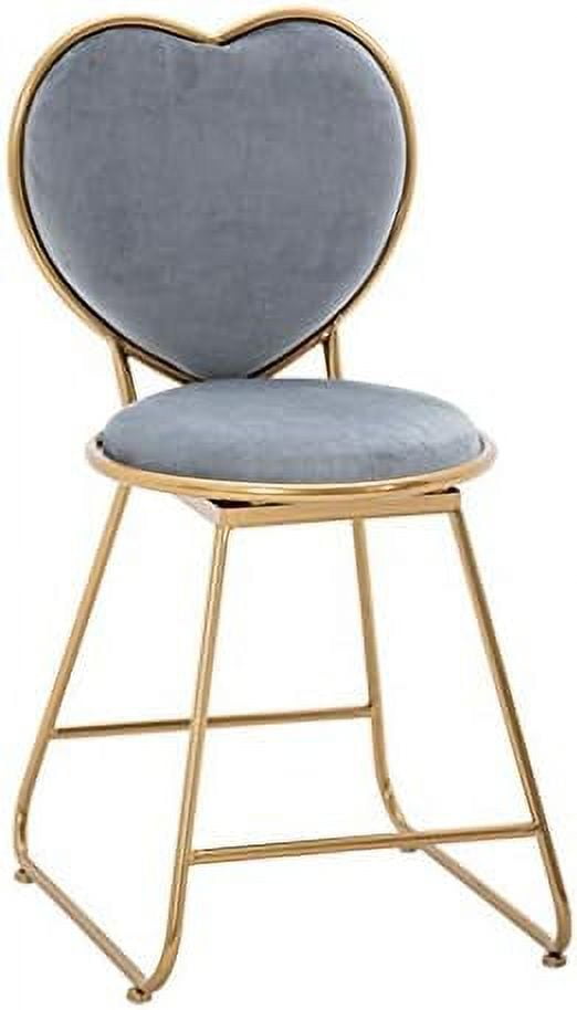 QOPEYTO Vanity Stool Vanity Chair Chair Vanity Stool with Back Heart