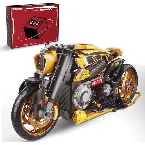 Leimao 1:5 Future Motorcycle Building Block Set, Christmas Birthday Gift for Teen Boys (1981 Pcs)
