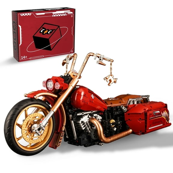 Leimao 1:5 Rome Motorcycle Kit (2111 Pcs) - ABS, 8+ Boys/Adults, Holiday Gift + Sturdy Collectible