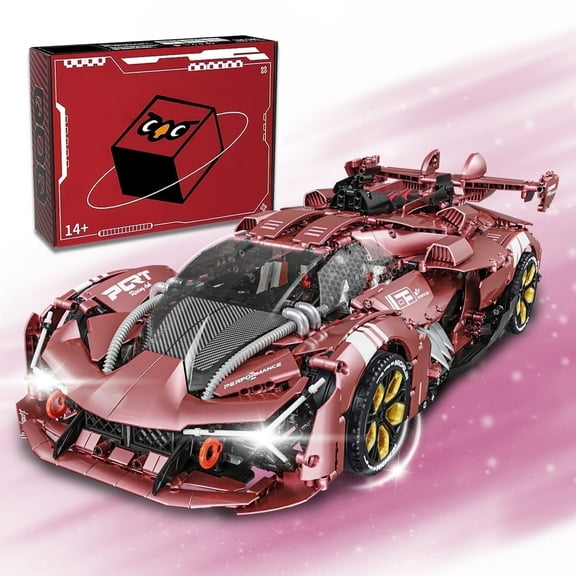 Leimao 1:8 Super Car Building Sets, Adults Racing Model Car, Decor Collectible Gift(3466 Pcs)
