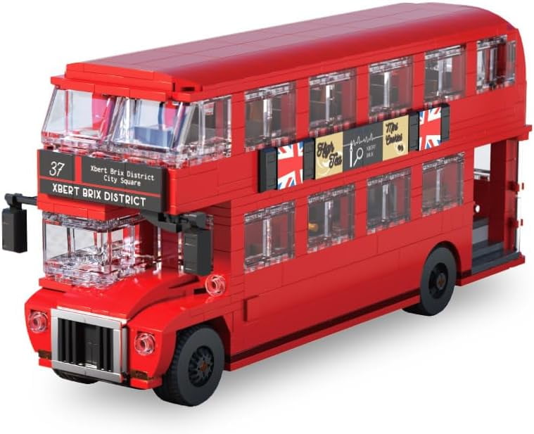 QOQ Double Deckers Bus Building Blocks for Boys, Bus Building Bricks Kits, Best Toy for Boy, Building Toys and Blocks 14+745PCS