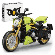 QOQ Motorcycle Building Block Toy Racing Roadster,1:5 Model Collectible Kits Motorcycle's Model Set and Technic for Boys & Adults (1018 Pieces)