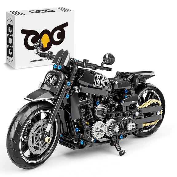 QOQ Motorcycle Building Block Toy Racing Roadster,1:8 Model Collectible Kits Motorcycle's Model Set and Technic for Boys & Adults (680 Pieces)