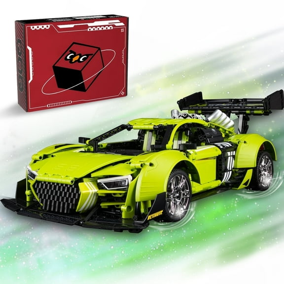 QOQ Super Sports Car Toy Building Kit, 1:10 Scale Adult Collectible Model Gift for 14+ Year Boys (2641Pcs)