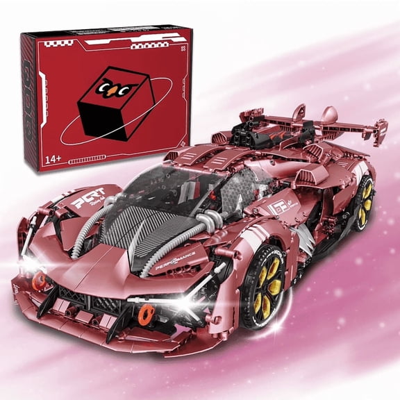 Q0Q Supercar Building Set - STEM Toy with Mechanical Structure, 2WD/4WD, Static Version no Power, 1:8 Scale，Gift for 8  Car Enthusiasts(3466Pcs)