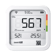 thumbnail image 1 of QP Smart CO2 Indoor Air Quality Monitor Wi-Fi App Alerts HD Display, 1 of 6