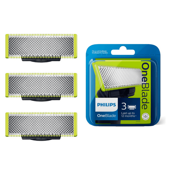QP230/50 Replacement Blade Compatible with Philips OneBlade Electric Shaver,Durable Stainless Steel,3 Pieces