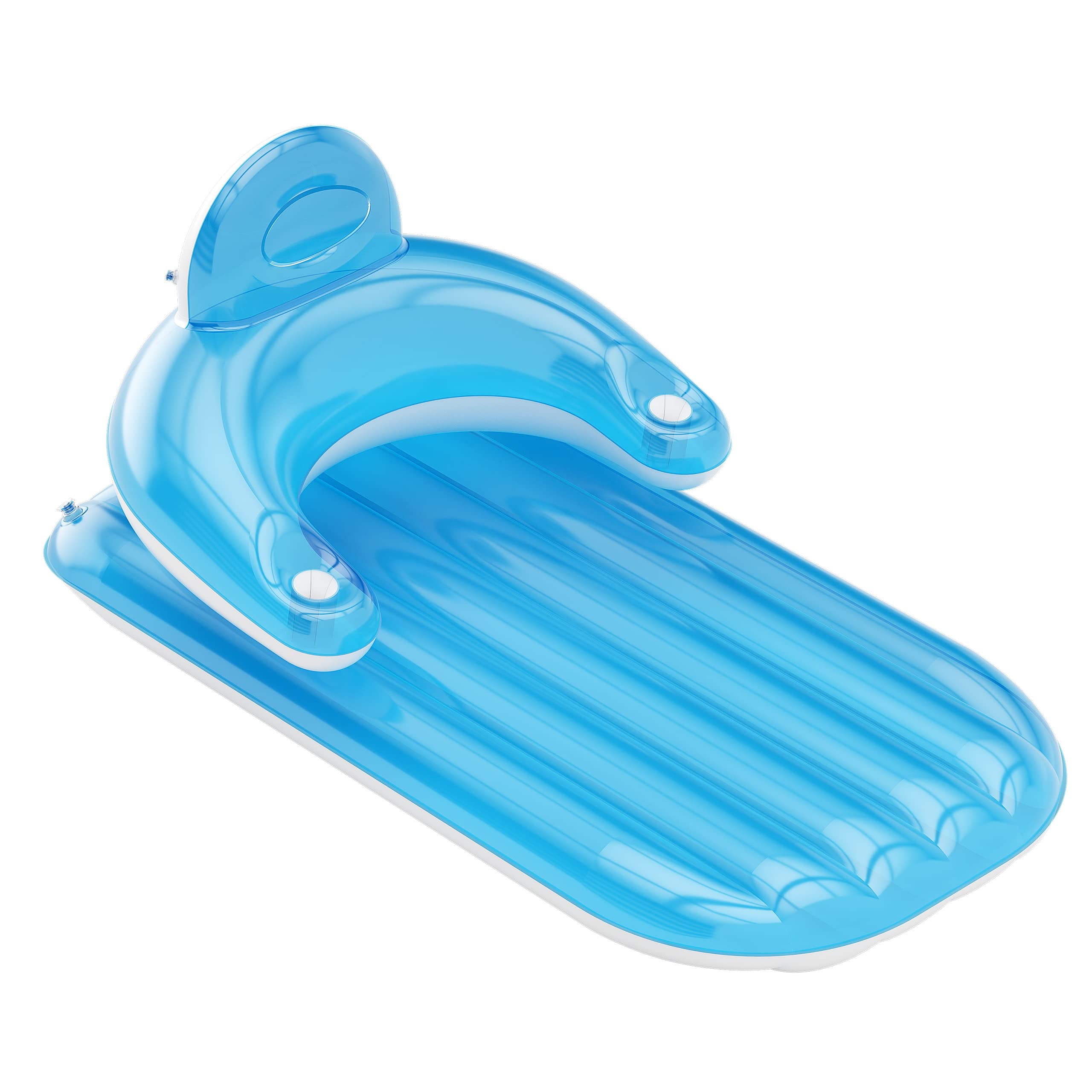QPAU Inflatable Pool Float, Tanning Pool Lounger F