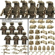 QPAZ Children's Building Block Set - Ghost Camouflage Special Forces Figures, Action Military Toy Collection