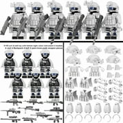 QPAZ Children's Building Block Soldier Ghost Camouflage Special Forces Figures Set - Military Toy Collection
