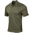 thumbnail image 1 of QPNGRP Men's Golf Polo Shirts Short Sleeve Moisture Wicking Dry Fit Performance Daily Casual Stylish Collared Shirts for Men Army Green XL, 1 of 6