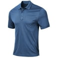 thumbnail image 1 of QPNGRP Men's Golf Polo Shirts Short Sleeve Moisture Wicking Dry Fit Performance Daily Casual Stylish Collared Shirts for Men Deep Blue L, 1 of 6