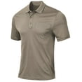 thumbnail image 1 of QPNGRP Men's Golf Polo Shirts Short Sleeve Moisture Wicking Dry Fit Performance Daily Casual Stylish Collared Shirts for Men Khaki 2XL, 1 of 6