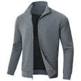 thumbnail image 1 of QPNGRP Men's Lightweight Jacket Casual Jacket Waffle Knitted Darkgrey Jacket Coat L, 1 of 8