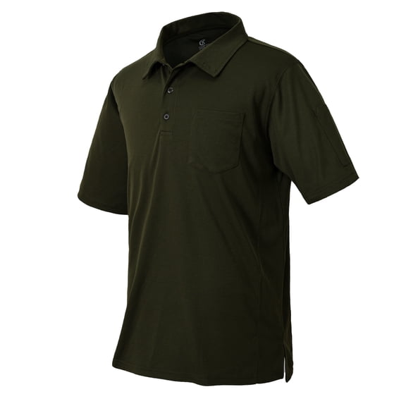QPNGRP Men's Polo Shirt Short Sleeve Quick Dry Performance Lightweight Shirts