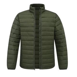 QPNGRP Men's Puffer Jacket Lightweight Water Resistant Insulated Winter Puffy Coat for Snow Ski Hiking Travel